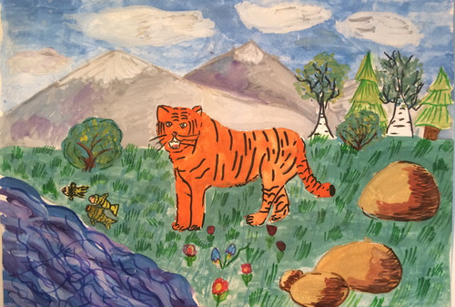 Тигр на природе