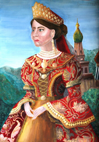 Автопортрет в национальном костюме