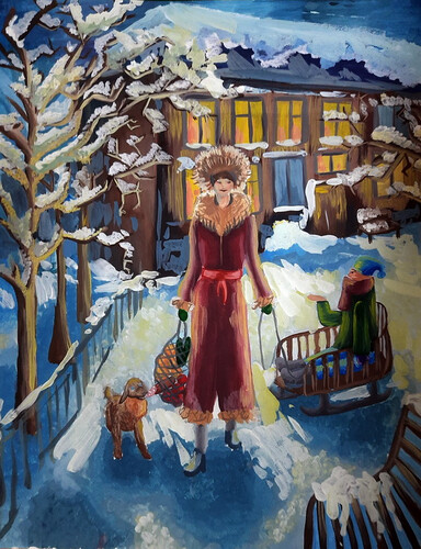 Тихий зимний вечер