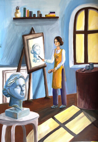 В мастерской художника