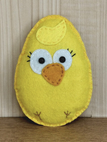 Цыплёнок из фетра